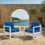 Premium kussenset 60x60 Koningsblauw - Dik 12cm & Biesafwerking