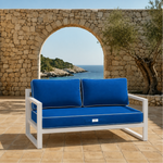 Conjunto de Almofadas Premium 100x50 Moca - 1 Assento + 2 Encostos (Espesso 12cm & Passepoil)