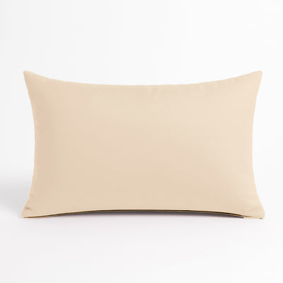 Coussin de décoration extérieur, déhoussable, lot de 2, 60x35cm - Beige - Deco-arts.fr