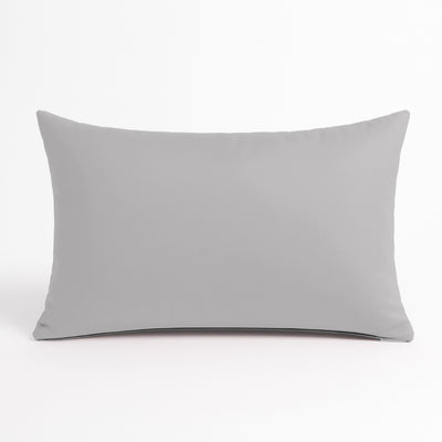 Coussin de décoration extérieur, déhoussable, lot de 2, 60x35cm - Gris galet - Deco-arts.fr