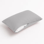 Coussin de décoration extérieur, déhoussable, lot de 2, 60x35cm - Gris galet - Deco-arts.fr