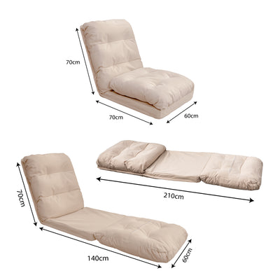 Coussin pour fauteuil convertible beige 3 en 1 avec dossier réglable, adapté pour fauteuils et canapés, Deco-arts.fr
