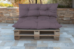 Coussins pour Palette Imperméable & Anti-UV Essentiel 120x80 Gris carbone