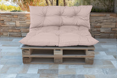 Coussins pour Palette Imperméable & Anti-UV Essentiel 120x80 Gris galet