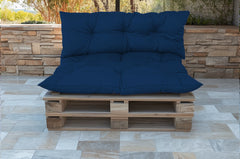 Wasserdichte und UV-beständige Palettenkissen Essential 120x80 Petrolblau