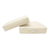 Coussins pour salon de jardin premium déhoussables - 50x50cm - Jaune Beurre - Déco Arts