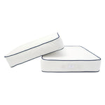 Coussins pour salon de jardin premium déhoussable 50x50cm - Blanc - Déco Arts