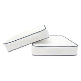 Coussins pour salon de jardin premium déhoussable 50x50cm - Blanc - Déco Arts