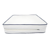 Coussins pour salon de jardin premium déhoussable 50x50cm - Blanc - Déco Arts