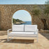 Coussins pour salon de jardin premium déhoussable 100x50cm - Blanc - Déco Arts