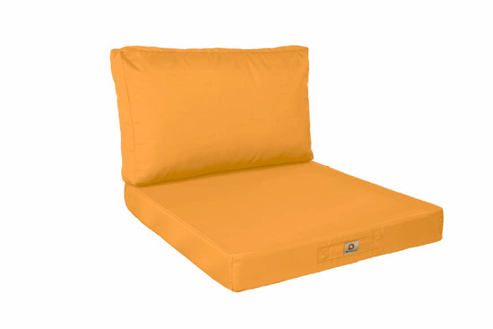 Cojines para muebles de jardín con funda desenfundable 50x50cm Amarillo