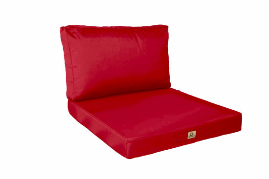 Coussin pour salon de jardin déhoussable 60x60cm Rouge