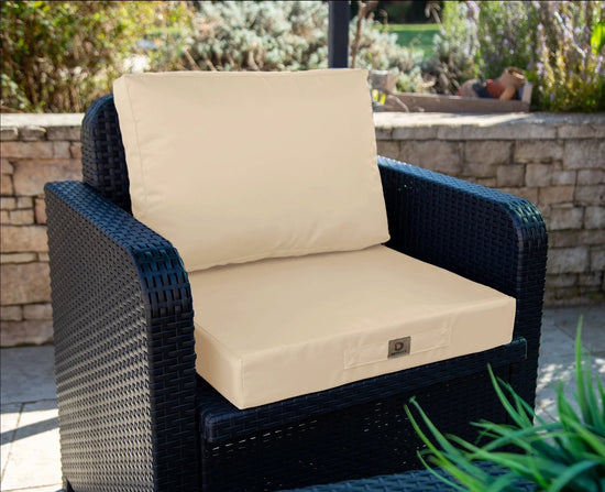 Cushions for garden furniture with removable cover 50x50cm Beige
