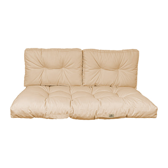 Coussins pour salon de jardin capitonné 120x60cm Beige