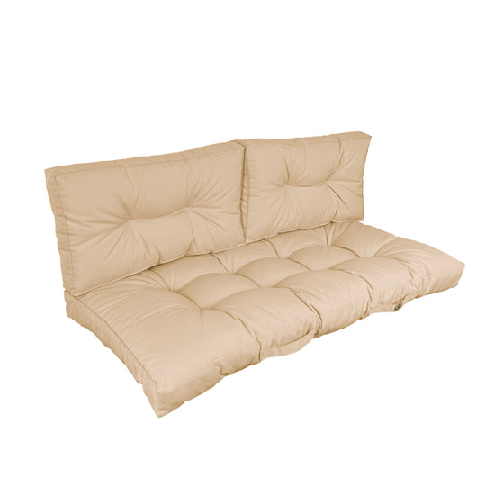 Coussins pour salon de jardin capitonné 100x50cm Beige