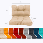 Ensemble de coussins capitonnés 50x50 cm beige, épais et moelleux pour fauteuils et canapés, de marque Deco-arts.fr