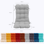 Coussin pour chaise avec dossier - Capitonné -  50x120x8cm - Gris galet - Deco-arts.fr