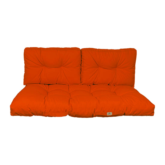 Coussins pour salon de jardin capitonné 120x60cm orange