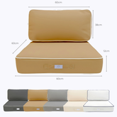 Coussins pour salon de jardin premium déhoussable 60x60cm - Moka - Déco Arts