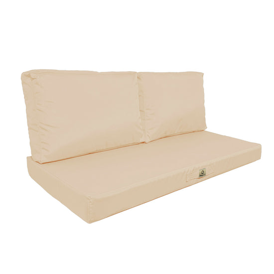 Coussins pour salon de jardin déhoussable 100x50cm Beige