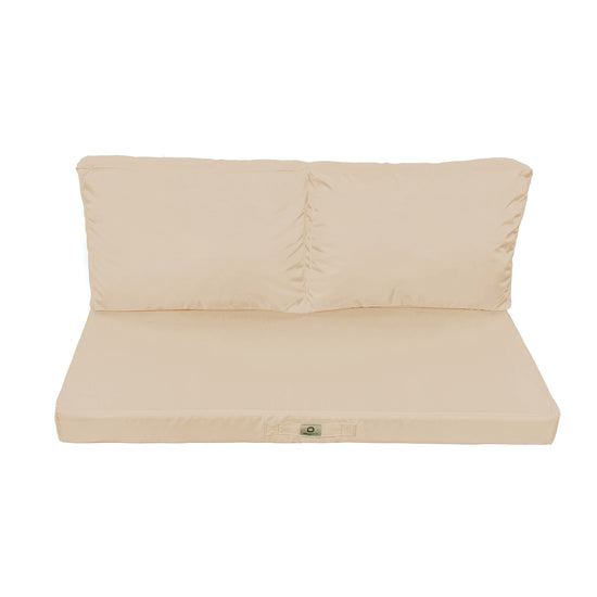 Coussins pour salon de jardin déhoussable 120x60cm Beige