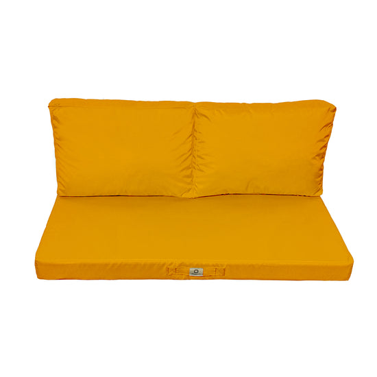 Coussins pour salon de jardin déhoussable 100x50cm Jaune