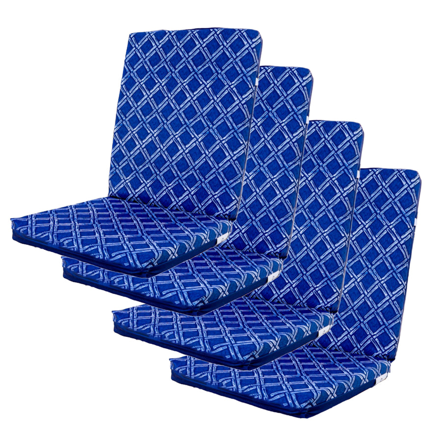 4er-Set Hochlehner-Stuhlkissen 95x40, 5 cm dick