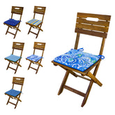 Lot de 4 Galettes de Chaise 35x35x3 cm motif Arabesque - Deco-arts.fr