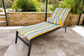 Ensemble Coussin pour Chaise Longue et Traversin 195x60x5cm & 45x18cm Motif Rayures Solaires - Deco-arts.fr