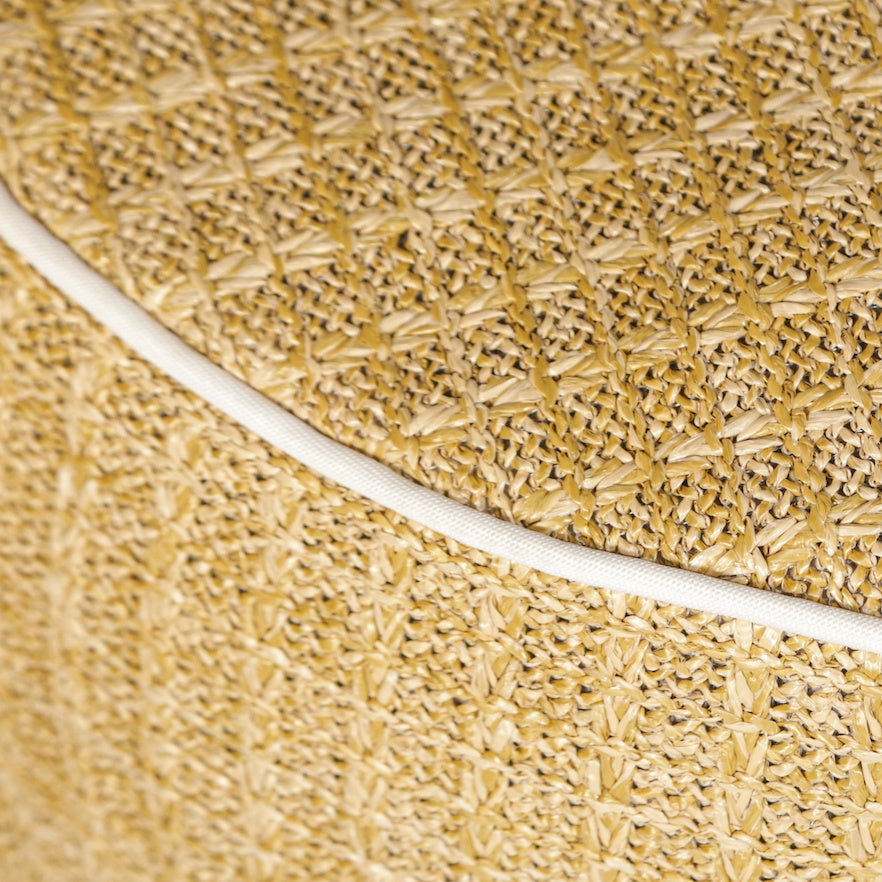 Pouf Gonflable Extérieur Rond 53cm, Stoff in Bastoptik