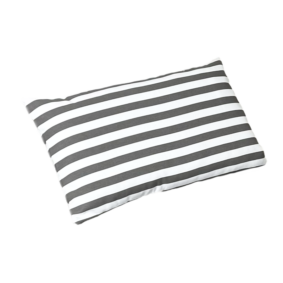 Colchão Premium para Espreguiçadeira 190x60 Risca Cinzento Escuro, para exterior e piscina