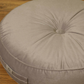 Pouf en velours diamètre 50 lot de 2 - gris clair - Deco-arts.fr