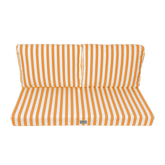 Cushions for garden furniture with removable cover 120x60cm - Yellow Stripe