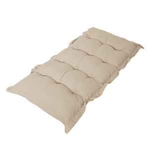Coussin Banc & Sol Capitonné 120x60 Beige - Épais 10cm (Polyvalent)