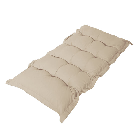 Coussin capitonné Confort Intérieur Extérieur 120x60cm - Beige - Deco-arts.fr