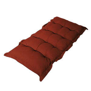 Coussin Banc & Sol Capitonné 120x60 Terracotta - Épais 10cm (Polyvalent)