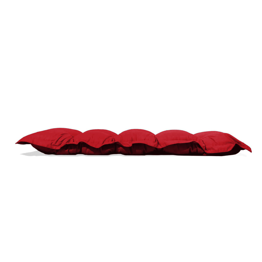 Coussin Banc & Sol Capitonné 120x60 Rouge, housse déhoussable