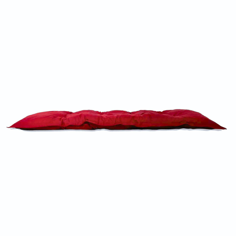 XXL Floor Mattress 195x100 Red, foam flake filling