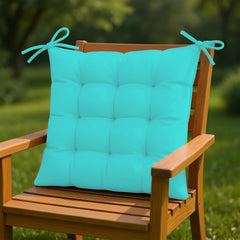 Set of 4 Chair cushions 40 x 40 cm - Caribbean Blue