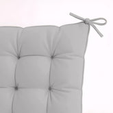 Lot de 4 Galettes de chaise 40 x 40 cm - Gris clair - Deco-arts.fr
