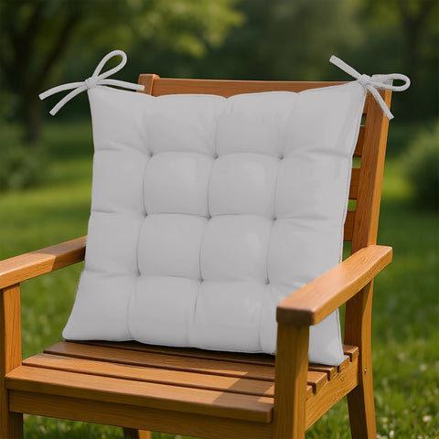 Set mit 4 Stuhlkissen 40 x 40 cm – Hellgrau