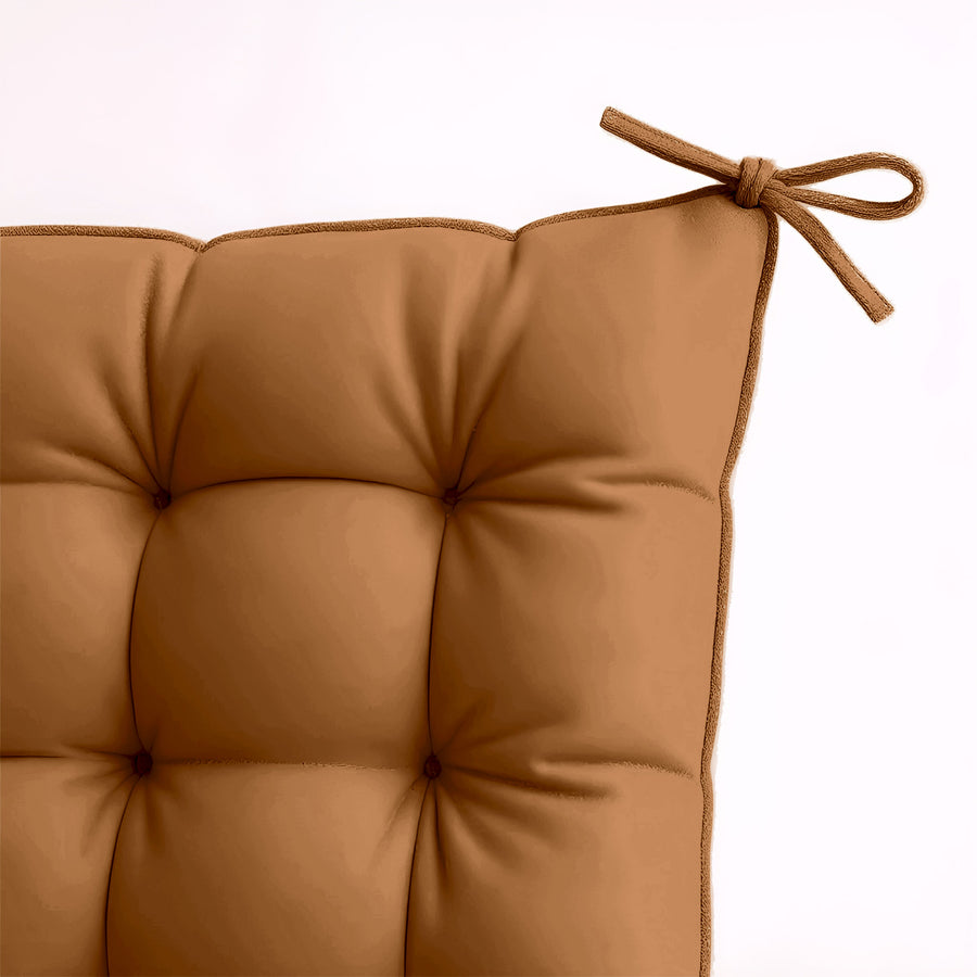 Lot de 4 Galettes de Chaise 40x40 Rouille, pour l'intérieur et l'extérieur