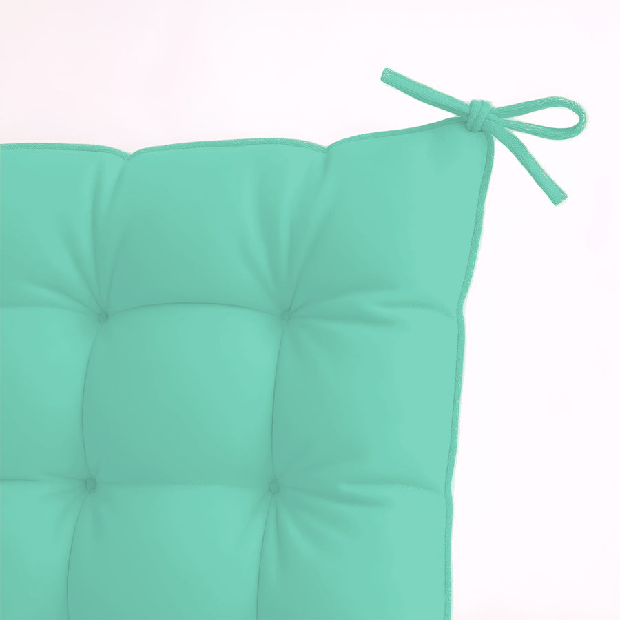 Lot de 4 Galettes de Chaise 40x40 Vert Mint, pour l'intérieur et l'extérieur