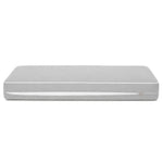 Premium Cushion Set 100x50 Light Grey - 1 Seat + 2 Backrests (Thick 12cm & Passepoil)