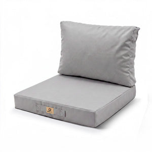 Gartenlounge-Kissen-Set 50x60 Kieselgrau - Breite 60 cm (Sitzfläche + Rückenlehne)