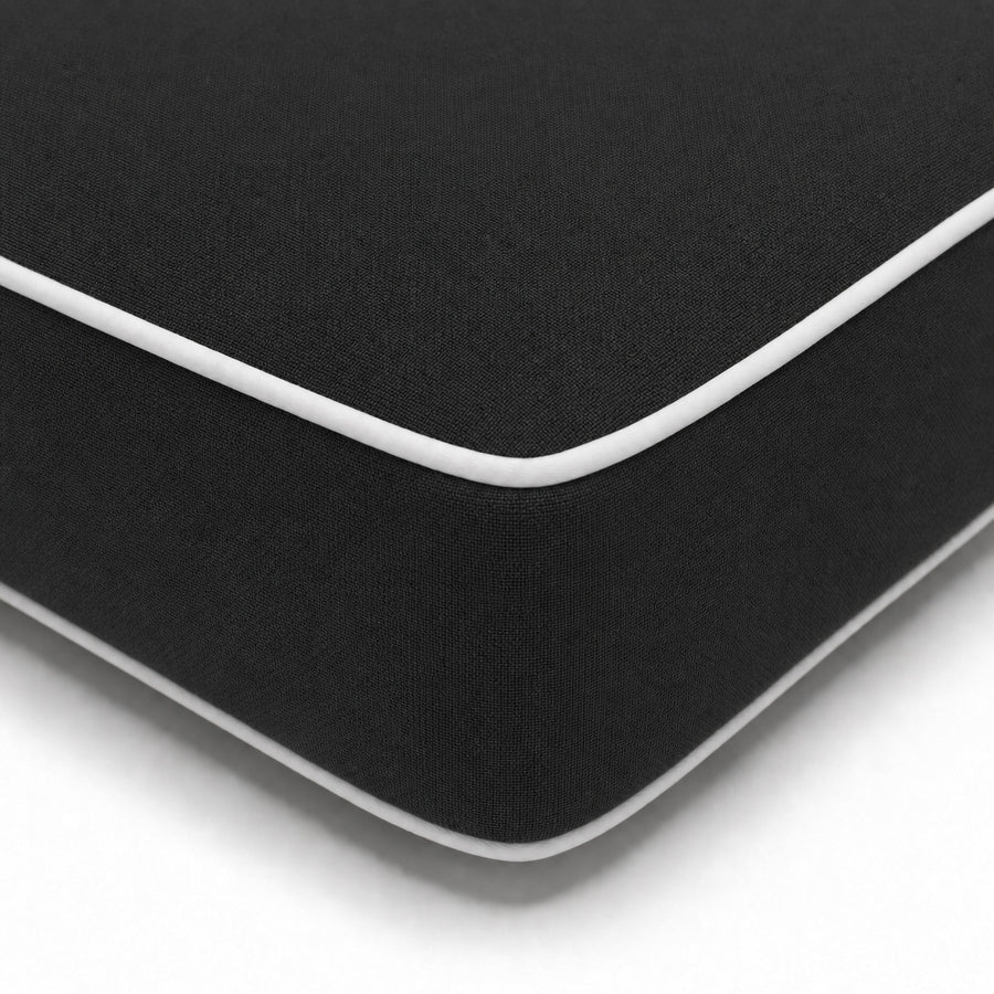 Colchão Premium Espreguiçadeira 190x60 Cinzento Escuro, capa removível