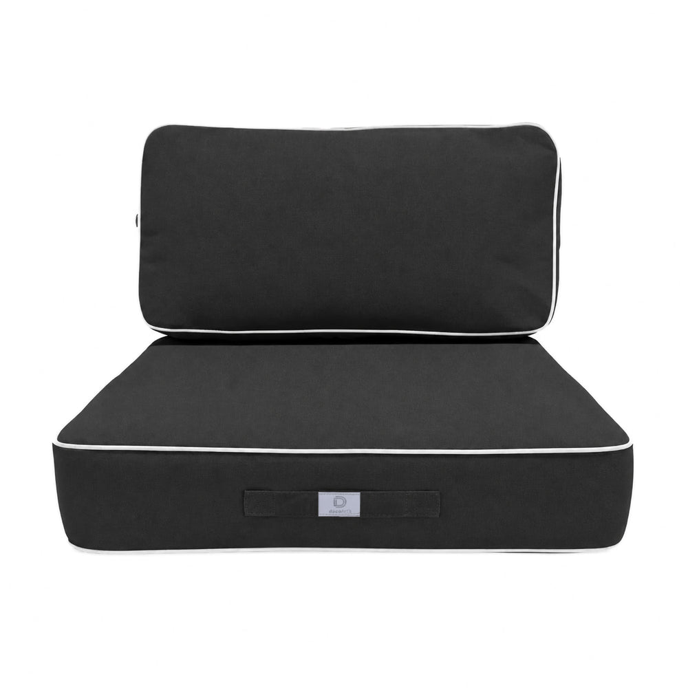 Premium Cushion Set 50x50 Dark Grey, high-density foam filling