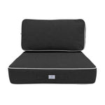 Premium Cushion Set 60x60 Dark Grey - Thick 12cm & Piped Finish