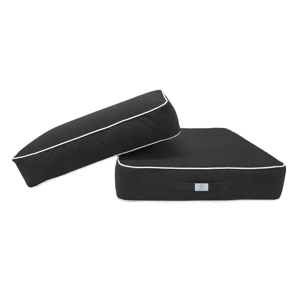 Premium Cushion Set 60x60 Dark Grey - Thick 12cm & Piped Finish