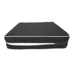 Premium Cushion Set 60x60 Dark Grey - Thick 12cm & Piped Finish